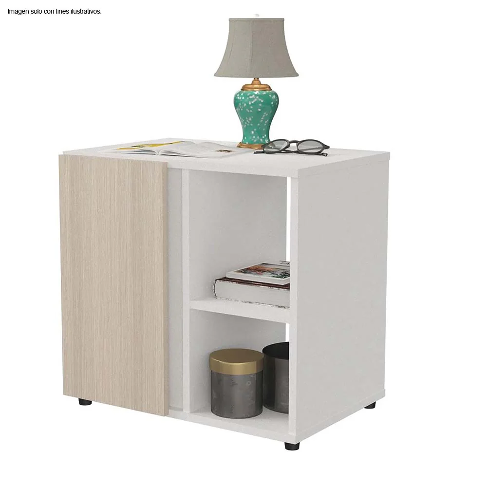Mesa de noche MN5310 color blanco / arena - Image 2