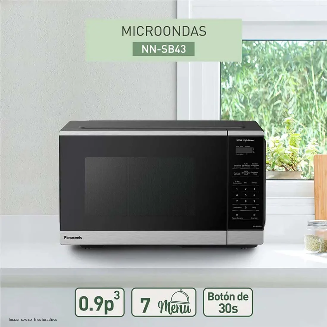 Microondas 0.9pc NN-SB43Q Panasonic 900W - Image 2