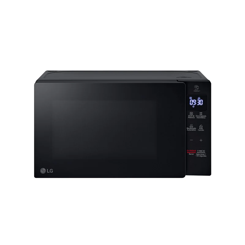 Microondas 0.7pc LG MS2032GAS Inverter Neochef, 700W color negro.