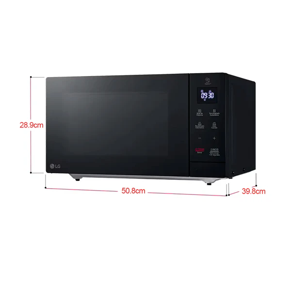 Microondas LG MS3032JAS Inverter1.1pc 900W color Negro - Image 5