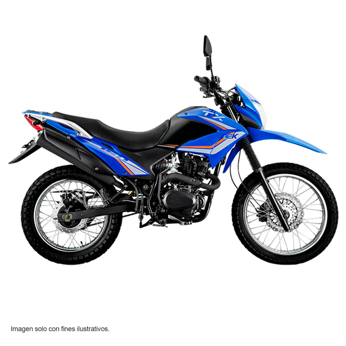 Moto TX200 Black Keeway color azul de 200cc