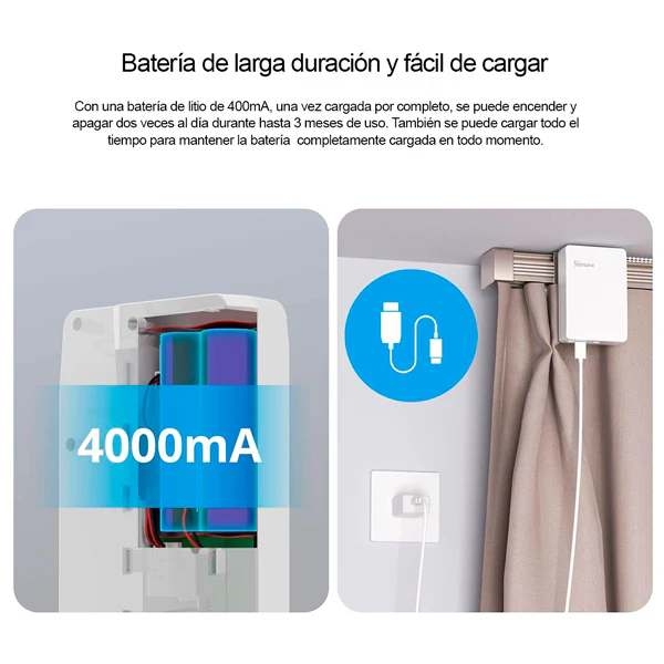 Motor para cortina tradicional Sonoff Zigbee ZBCURTAIN Smart. - Image 4