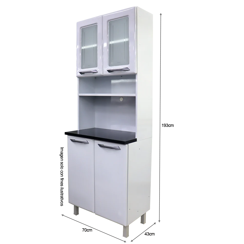 Mueble metálico de cocina tipo gabinete, kit doble de metal TLKD-2VBB (D) - Image 3