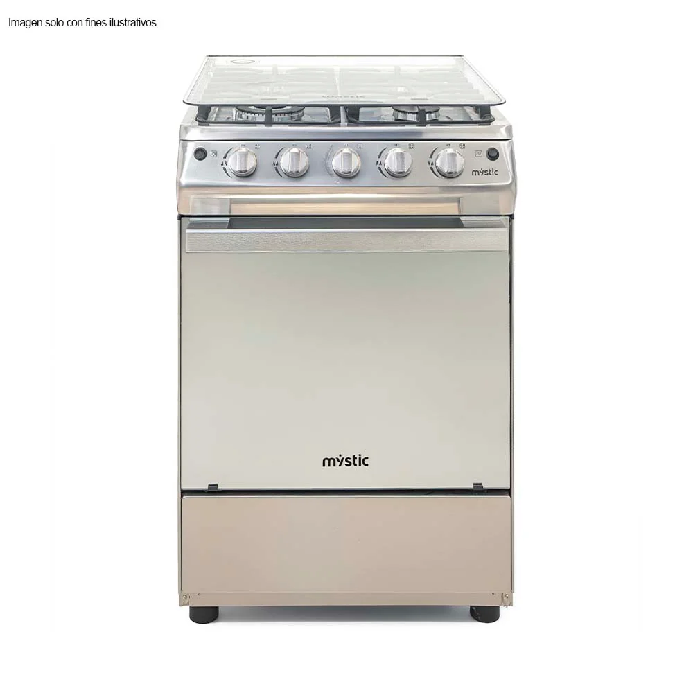 Estufa a gas de 24" Modelo Esmeralda MY-ST4QZ936-PHEL-SS Mystic 4 quemadores - Image 2