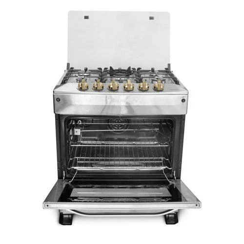 Estufa a gas de 30" NPX-7664TLEPHFM 5 quemadores, mesa de acero inox. Nisato - Image 2