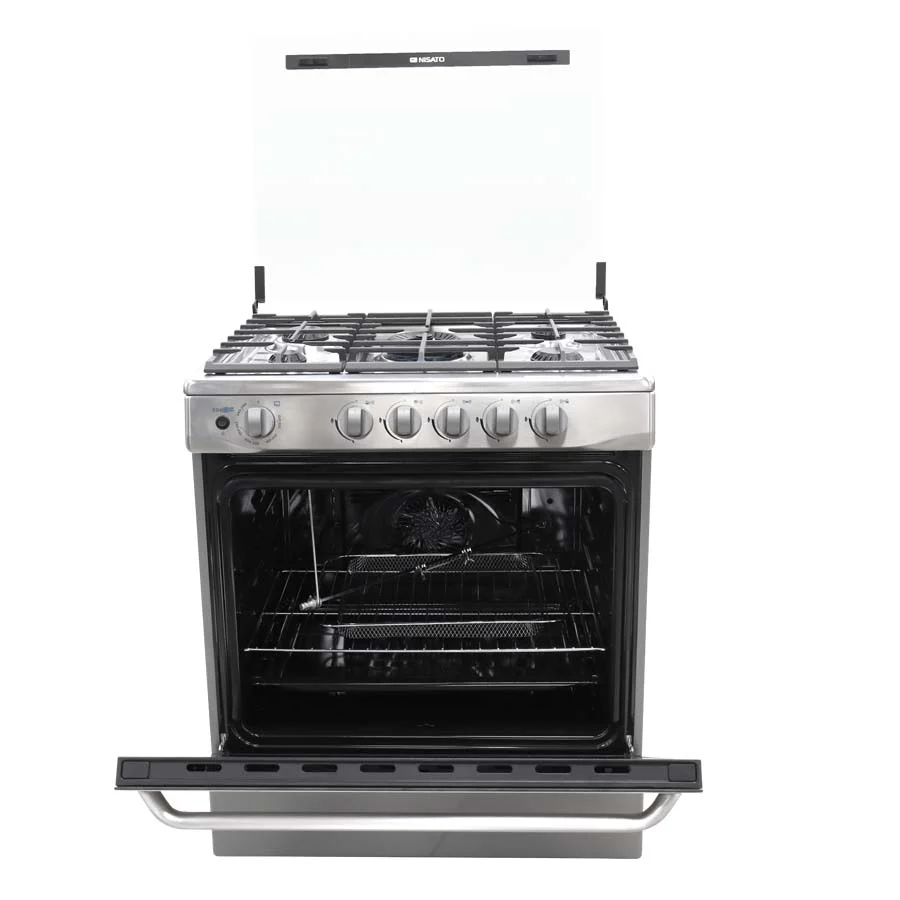 Estufa a gas 30" NEP-7764AFSDM 5 quemadores, acero inoxidable Nisato - Image 3