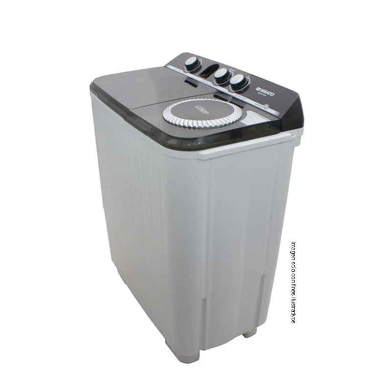 Lavadora Semiautomática, 12 kg, NWM-1210XL, Nisato, Doble tina con bomba de expulsión, Color blanco - Image 3