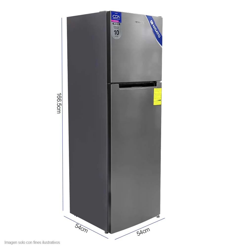 Refrigeradora 9pc Top Mount NRF-287SSMH/SSLM Inverter Nisato - Image 2