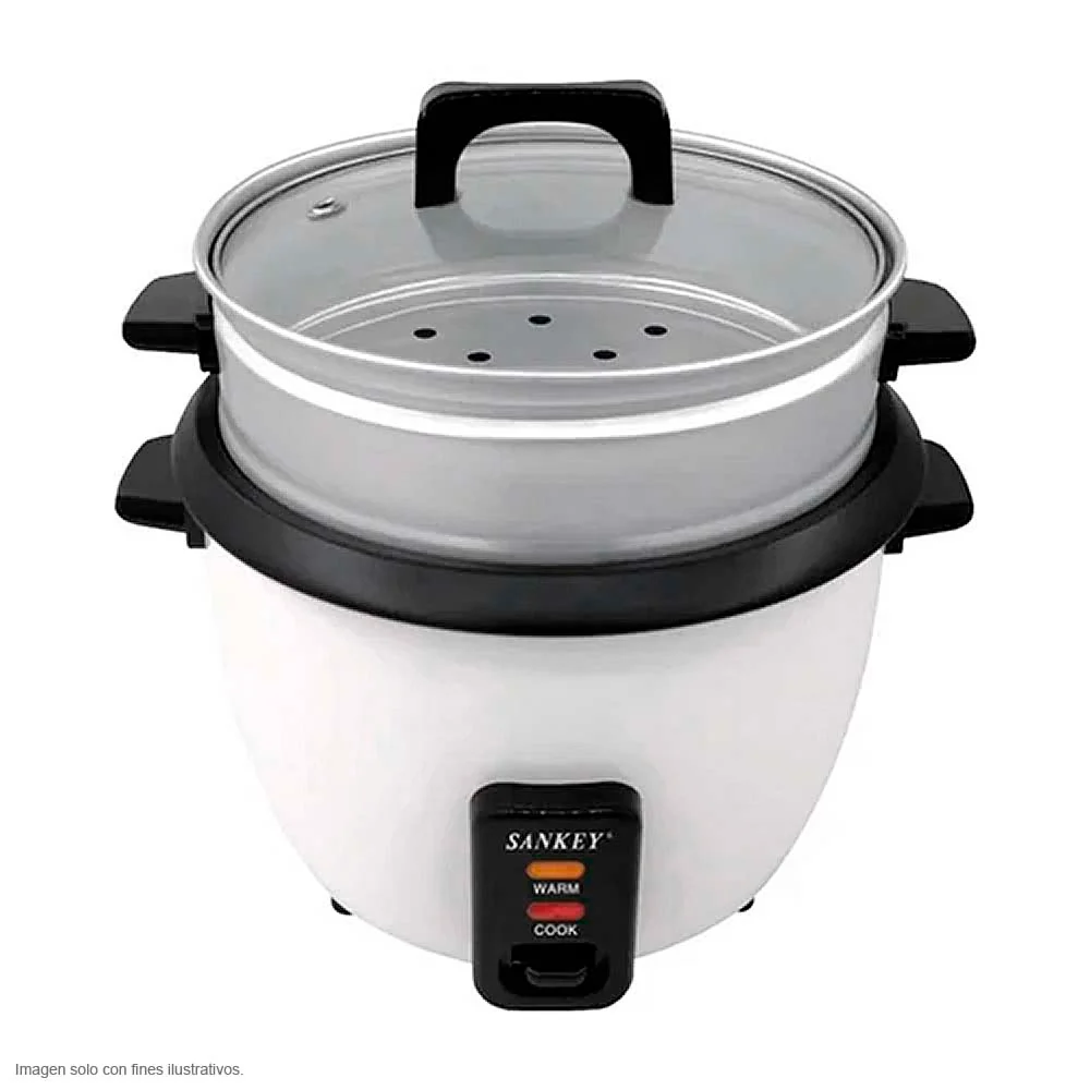 Olla arrocera RC-28 de 15 tazas 2.8 litros color blanca Sankey - Image 2
