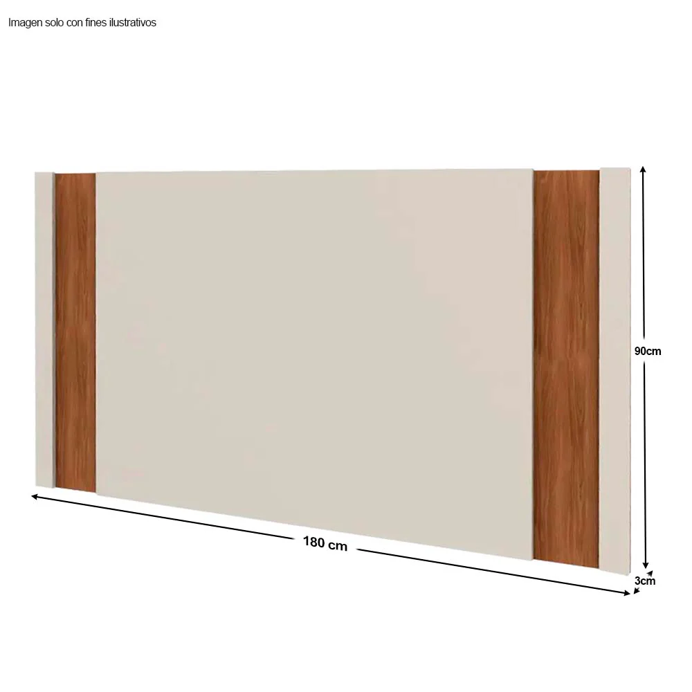 Panel para TV modelo REAL para pantallas de 45" a 65" color perola metalizado / almendra - Image 2