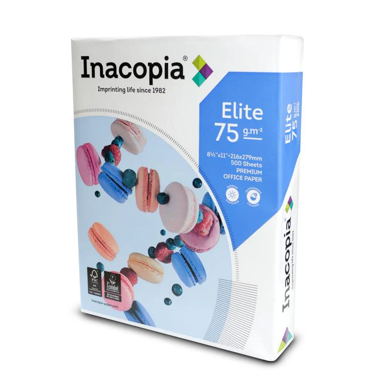 Resma de papel Bond Elite 8.5 x 11 pulgadas 75grxm2 Ultra blanco - Image 2
