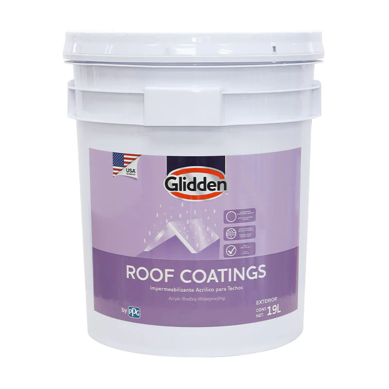 Pintura Roof Coating 3A Glidden rojo tanque de 5 galones