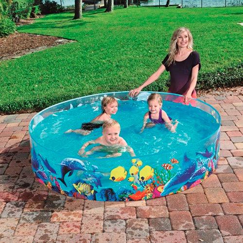 Piscina Bestway 815-55030 azul/rojo/amarillo/turquesa. - Image 2