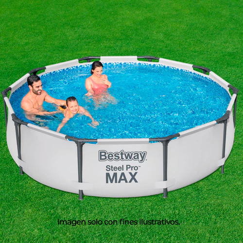 Piscina 56407 Steel Pro Max Bestway 10 metros x 30" incluye bomba y filtro - Image 2
