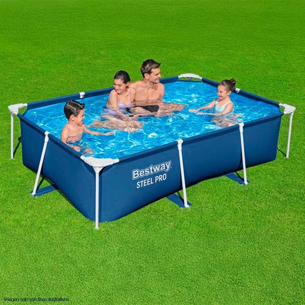 Piscina rectangular 56403 Serie Steel Pro, 102" X 67" X 24", 2.59 X 1.70 - Image 2