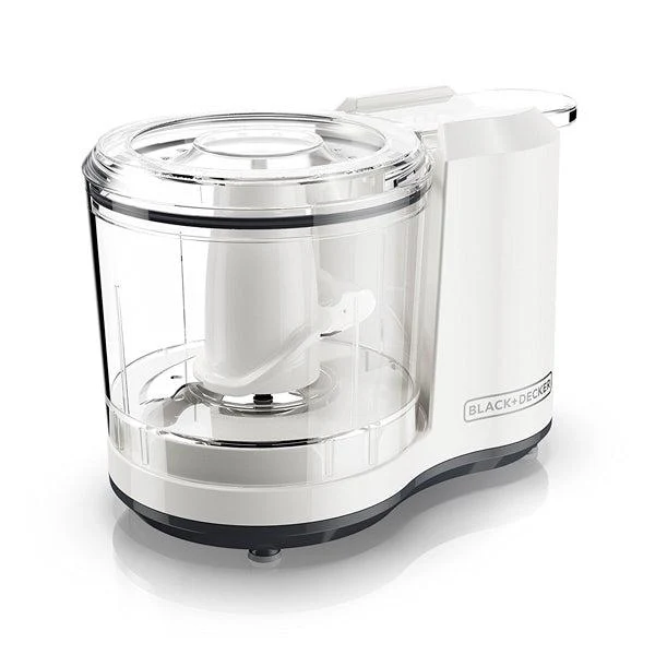 BLACK & DECKER PROCESADOR DE ALIMENTO PICATODO 1.5 TAZAS  HC150W NEGRO CONTROL DE P