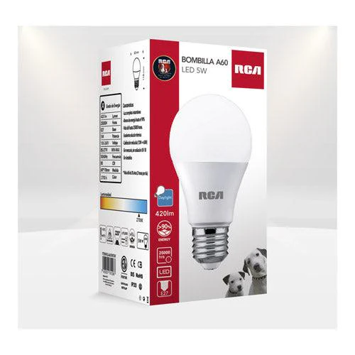 RCA BOMBILLO LED A60 5W E27 85-277V 6500K - Image 2