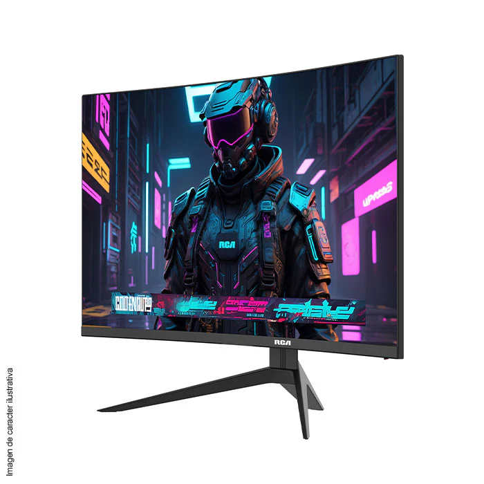Monitor curvo Gaming 27" RC275MC FHD RCA Color negro con tecnología de protección ocular - Image 2