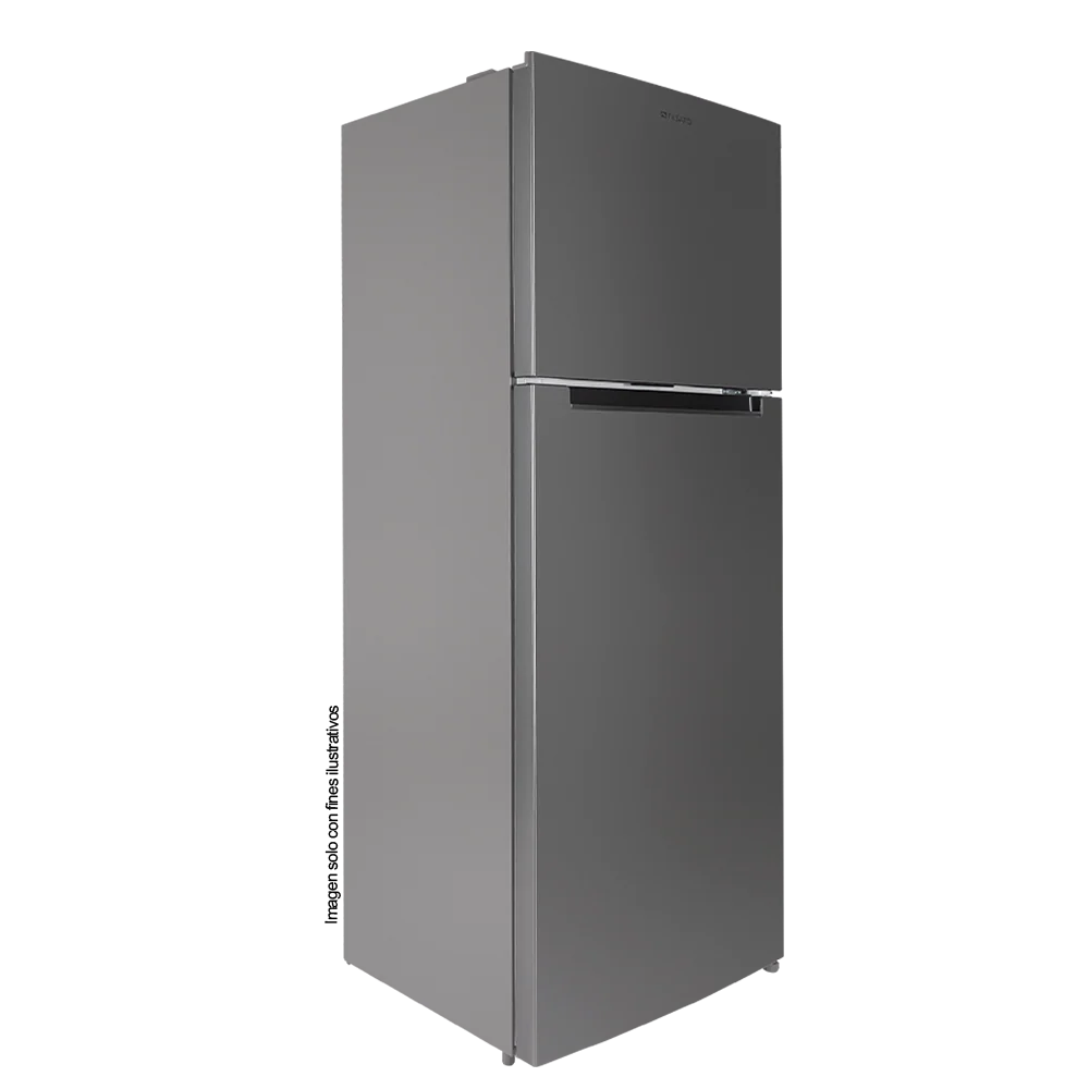 Refrigeradora Top Mount 14pc NRF-417SSMH, color gris, estantería vidrio templado - Image 2