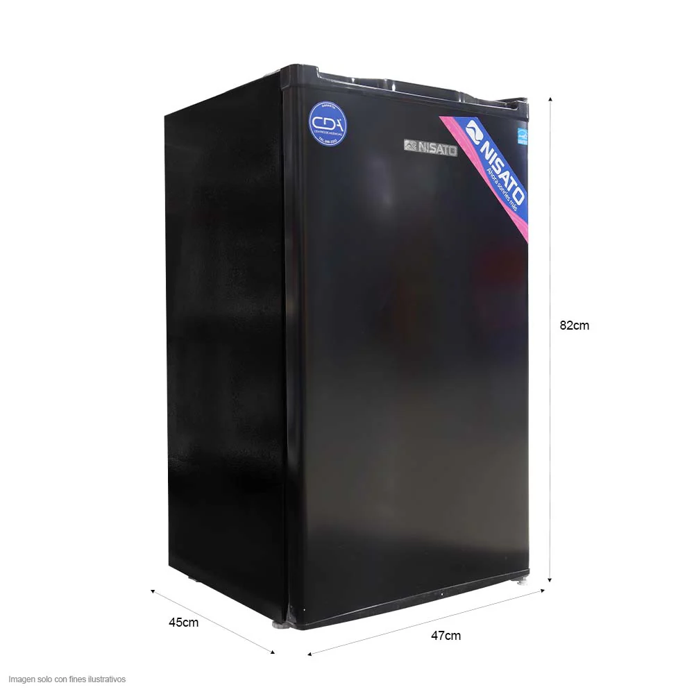 Refrigeradora 3.18pc NRF-102FNNML Nisato color negro - Image 3