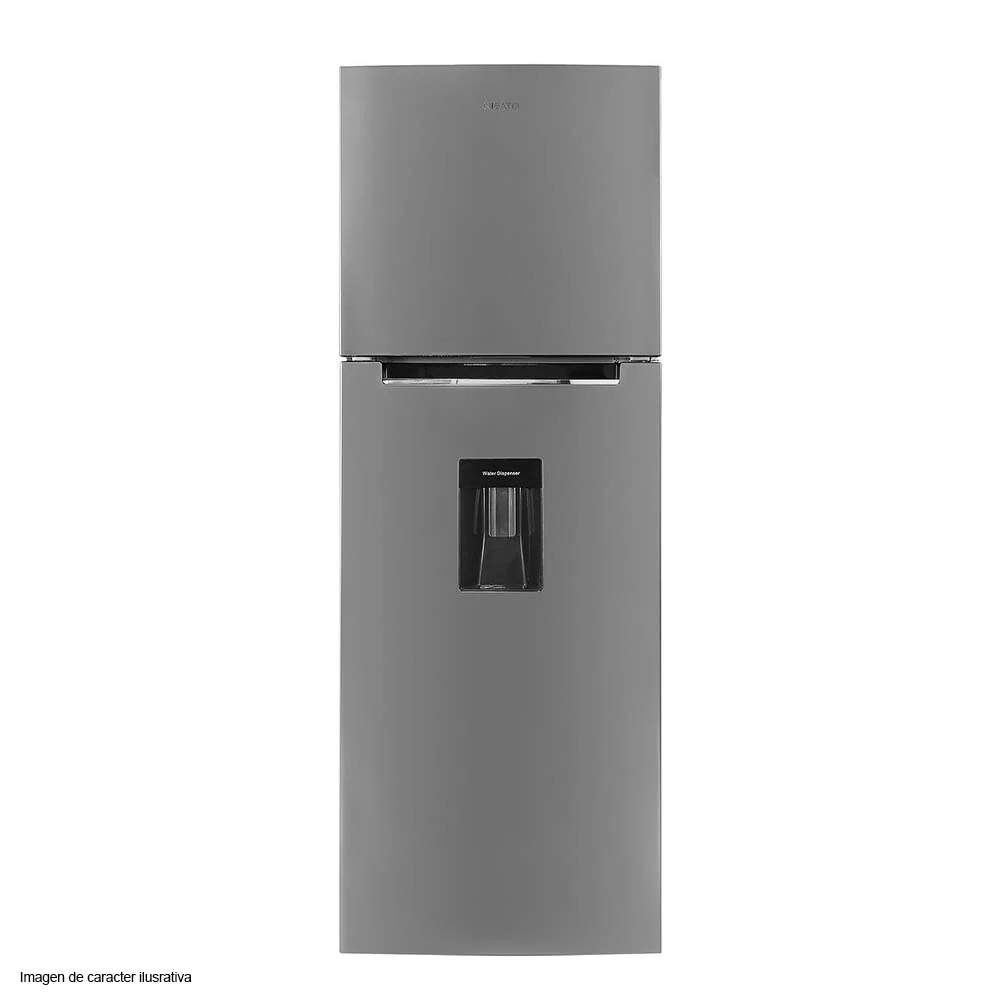 Refrigeradora 11.7pc Top Mount NRF-318SSWDMH Nisato con dispensador de agua color acero inoxidable - Image 2