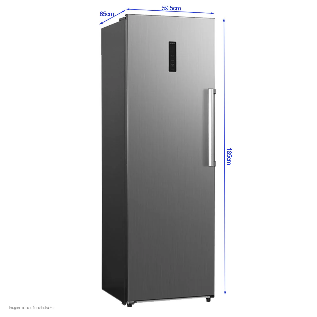 Refrigeradora 12.6pc RF-13C8SA acabado en acero inoxidable panel digital de toque, tecnología inverter - Image 3