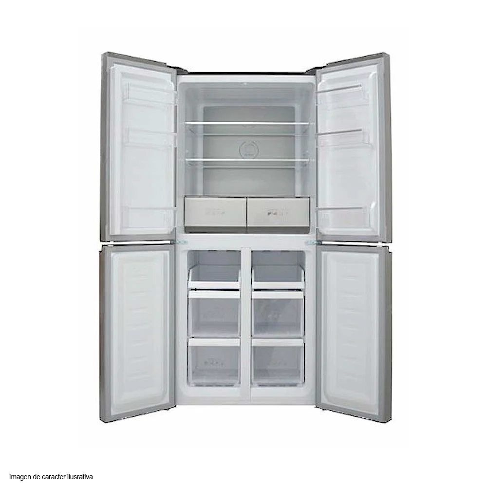 Refrigeradora 16.6pc 4 puertas RF-16F48SS inverter, Sankey acabado acero inoxidable - Image 3