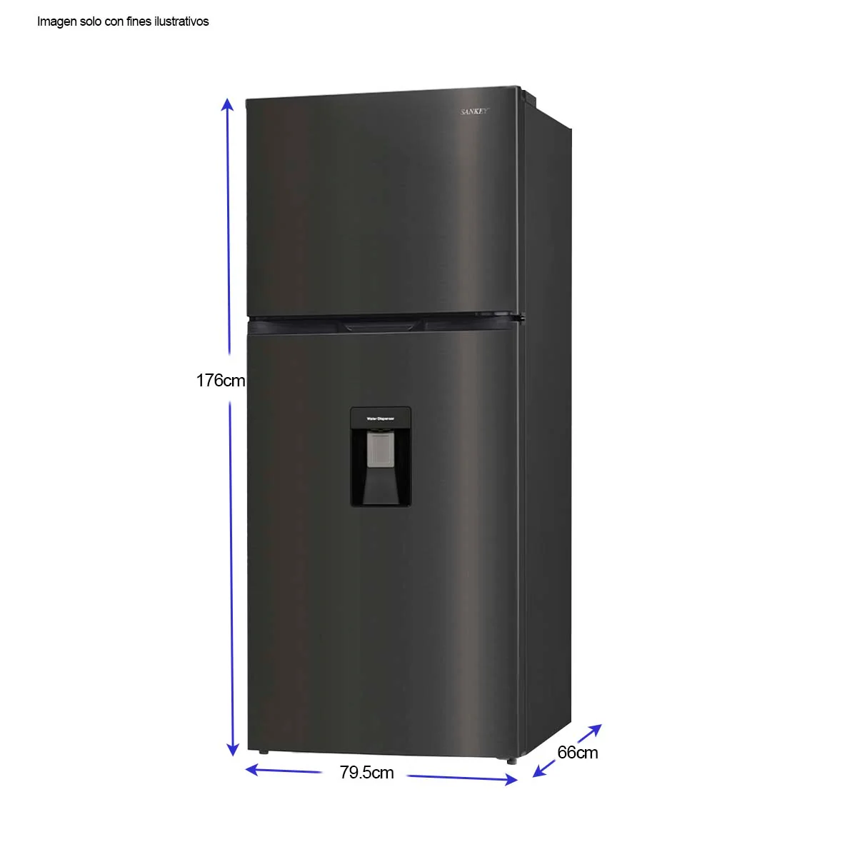 Refrigeradora 18pc RF-18IN81BD  Inverter Top Mount SANKEY - Image 3