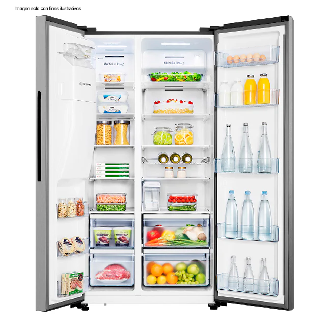 Refrigeradora 19.5pc Side By Side RS19W6WSN HISENSE inverter - Image 3