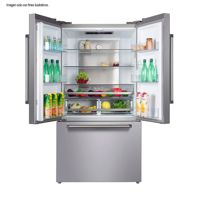 Refrigeradora 20pc NRF-977FDSK Nisato Frech Door Acero inoidable - Image 2