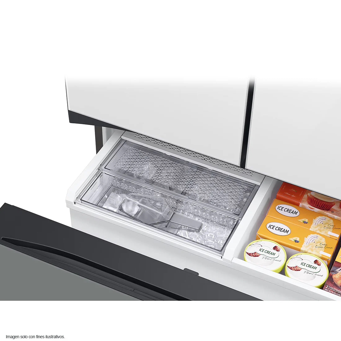 Refrigeradora 24pc Bespoke 3 Door FDR, RF24BB62006MAP Samsung, centro bebida, Wifi, color blanco + gris - Image 7