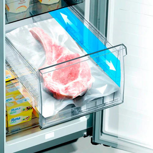 Refrigeradora 17pc RQ171BV5A Hisense Inverter máquina de hielo automática en el congelador, diseño Pure Flat, triple zona, ny fresh choice - Image 3