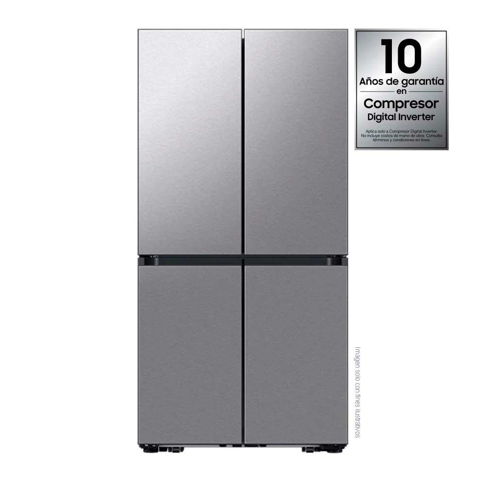 Refrigeradora 4 puertas 23pc RF23DB9650QLAP Samsung con dispensador y ice maker interno