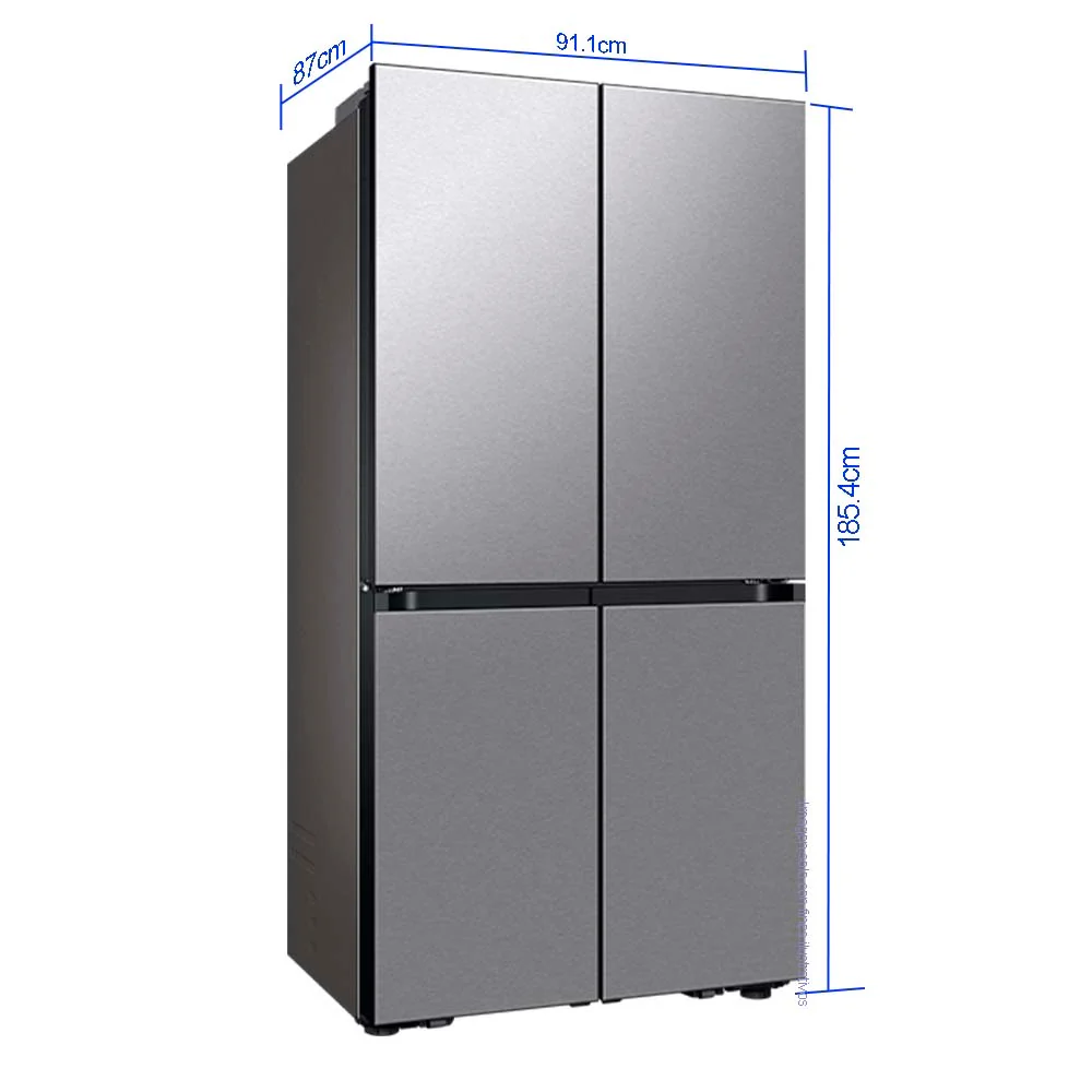 Refrigeradora 4 puertas 23pc RF23DB9650QLAP Samsung con dispensador y ice maker interno - Image 3