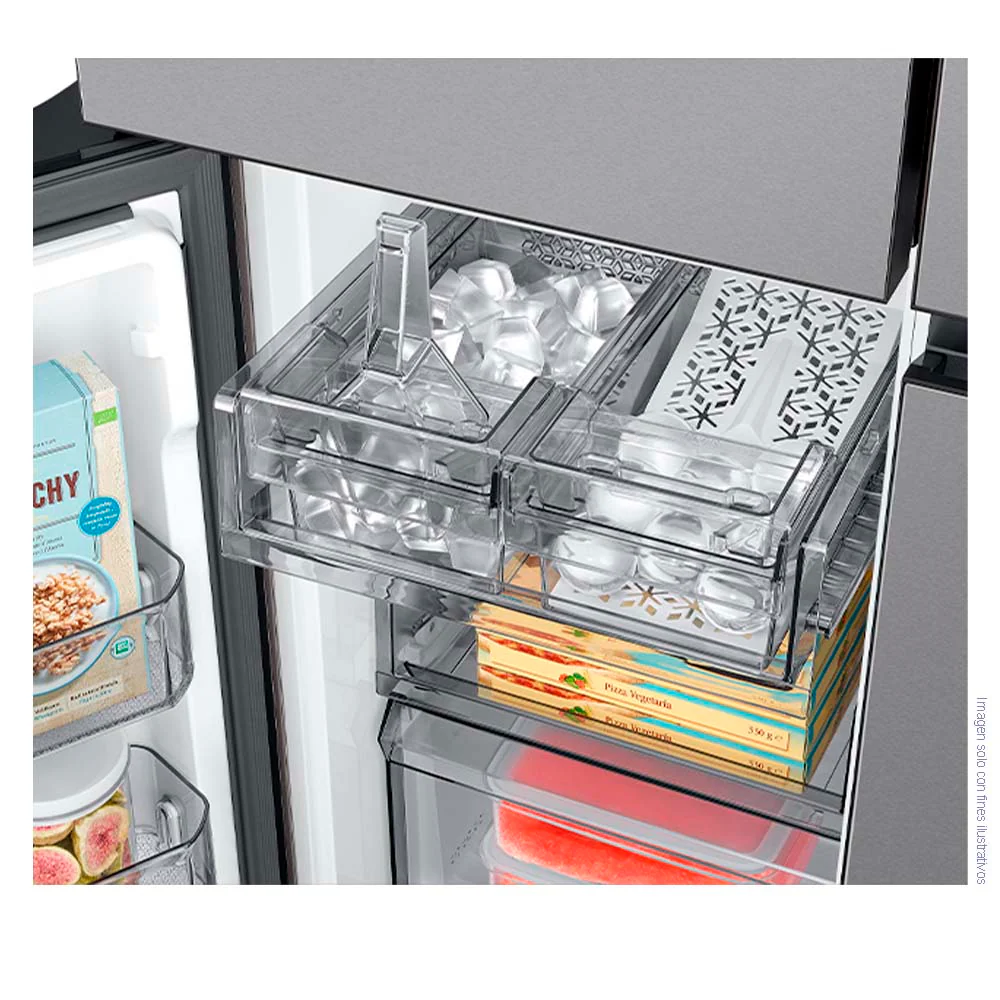 Refrigeradora 4 puertas 23pc RF23DB9650QLAP Samsung con dispensador y ice maker interno - Image 6
