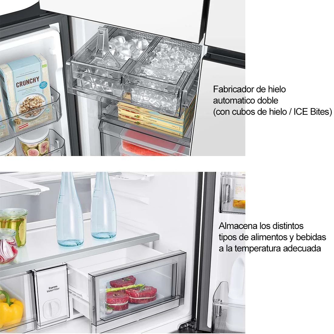 Refrigeradora 23PC French Door Bespoke, 4 puertas, Samsung color blanco limpio. - Image 7