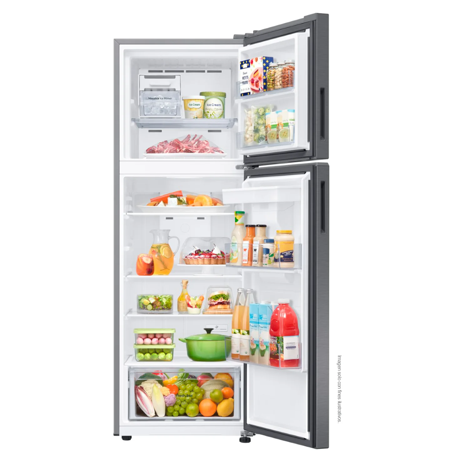 Refrigeradora 12pc RT35DG5224S9AP Samsung Top Mount, WiFi inteligente integrado dispensador de agua. - Image 3