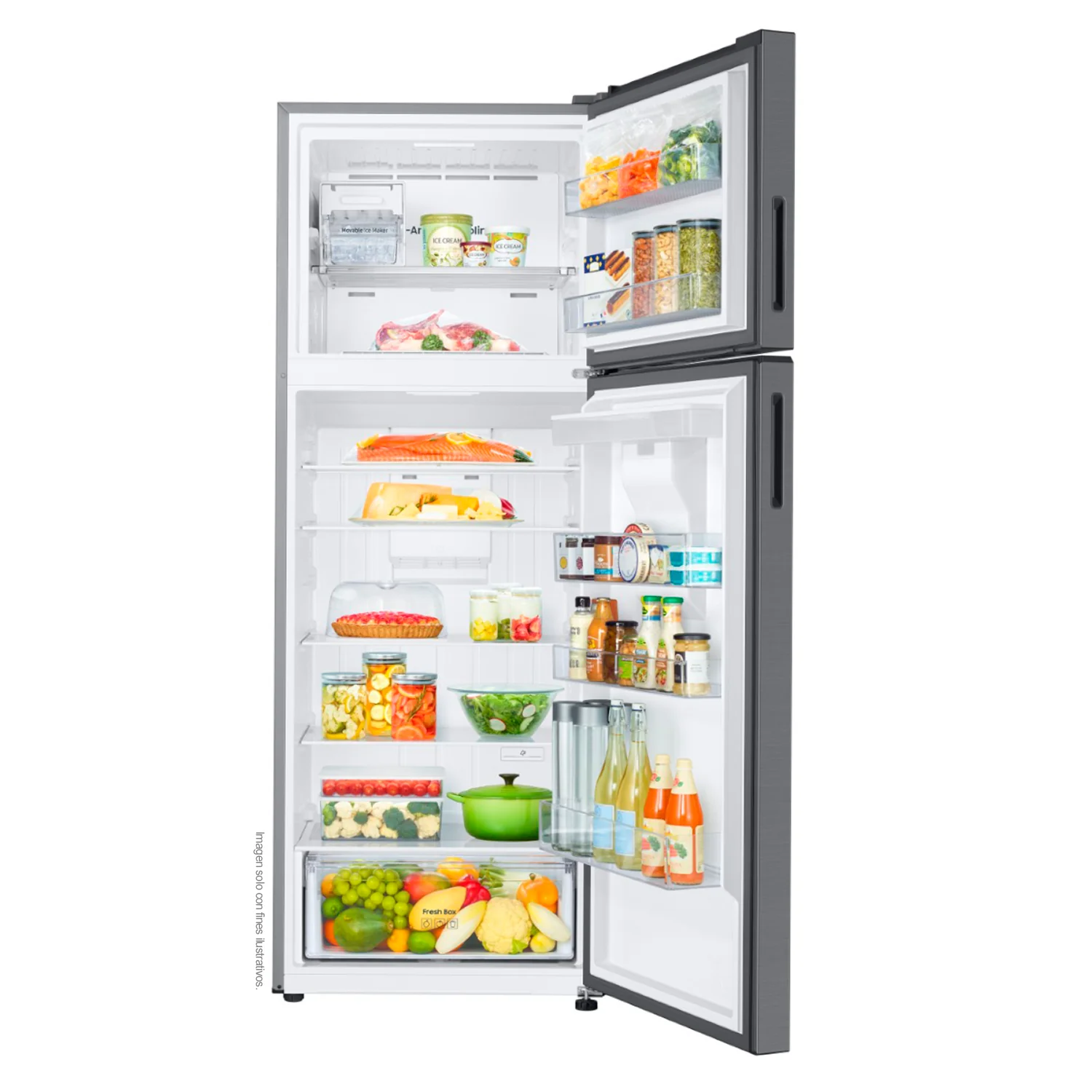 Refrigeradora 18pc RT53DG6224S9AP Samsung Top Mount, WiFi inteligente integrado con dispensador de agua - Image 12