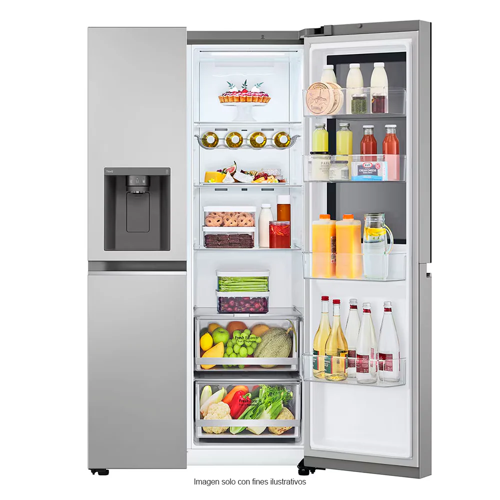 Refrigeradora Side By Side 22pc VS25GIMW LG | InstaView Door-in-Door | metal decorativo |  Door cooling | sistema ThinQ - Image 2
