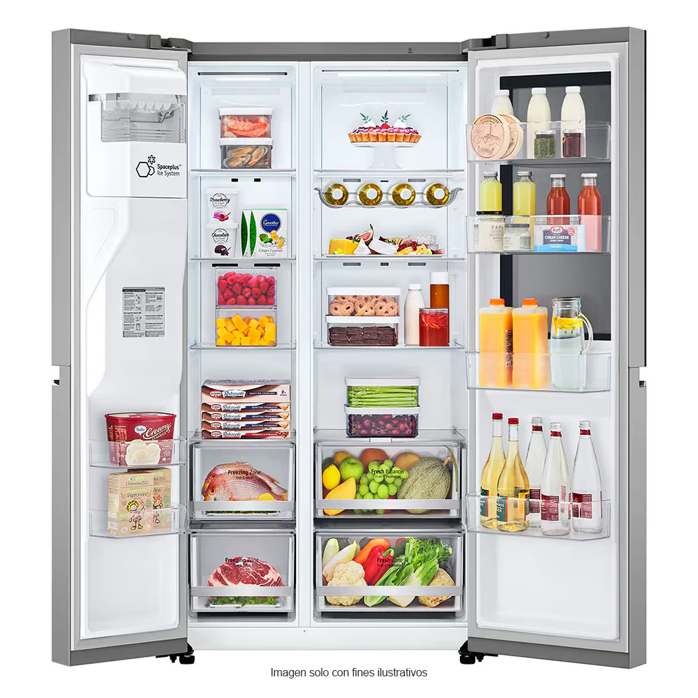 Refrigeradora Side By Side 22pc VS25GIMW LG | InstaView Door-in-Door | metal decorativo |  Door cooling | sistema ThinQ - Image 3