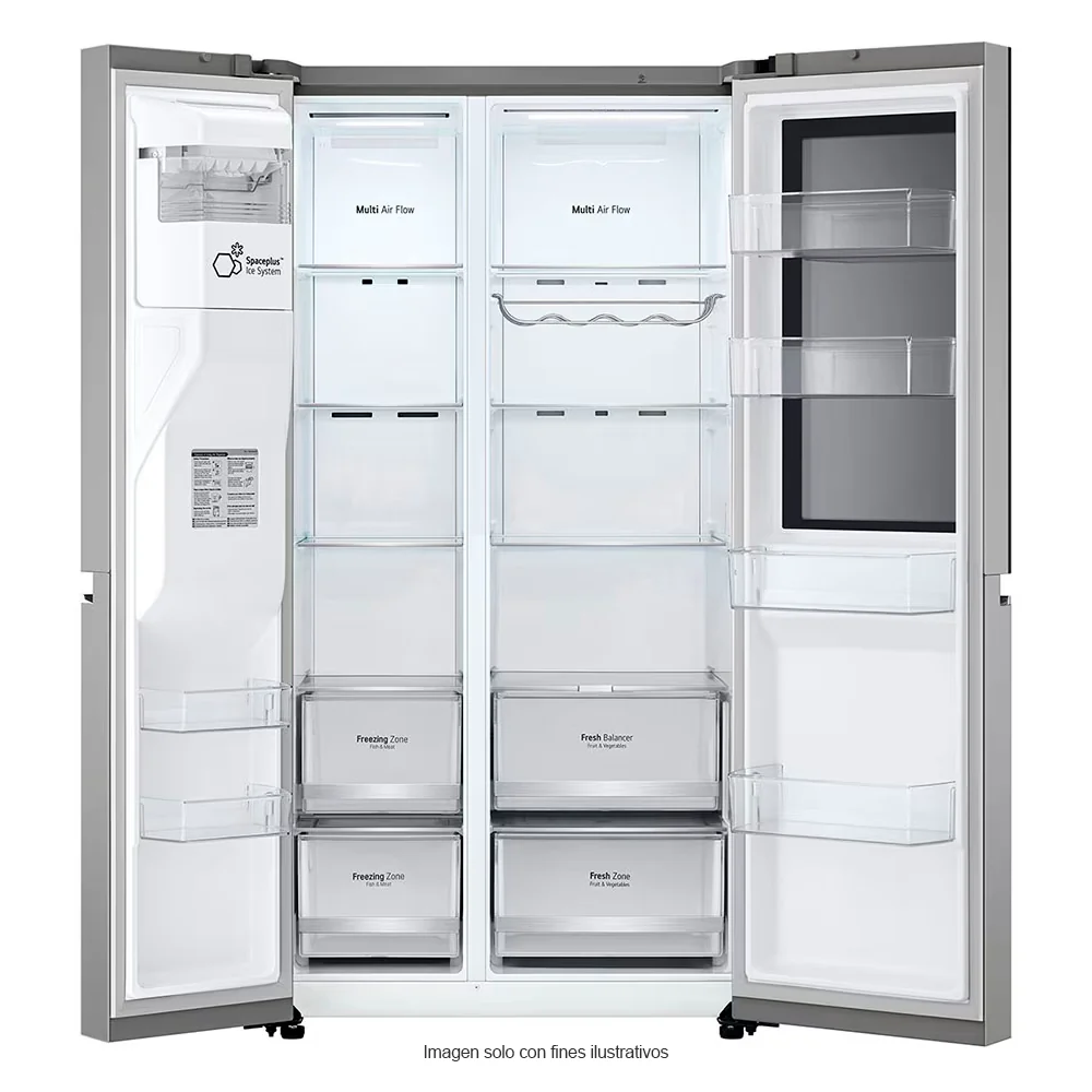 Refrigeradora Side By Side 22pc VS25GIMW LG | InstaView Door-in-Door | metal decorativo |  Door cooling | sistema ThinQ - Image 4