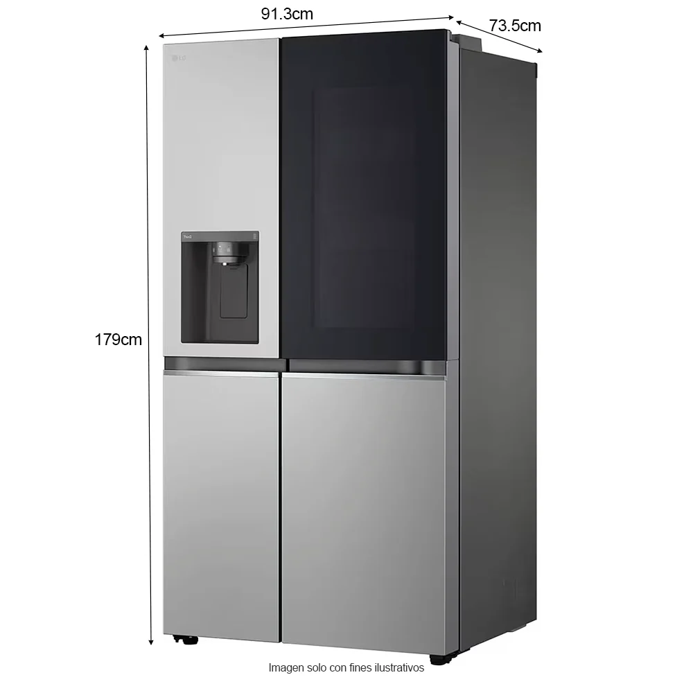 Refrigeradora Side By Side 22pc VS25GIMW LG | InstaView Door-in-Door | metal decorativo |  Door cooling | sistema ThinQ - Image 6