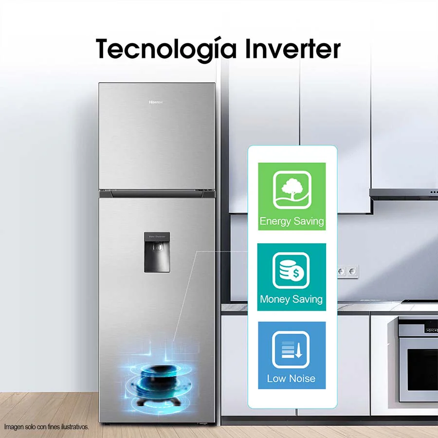 Refrigeradora Top Mount 9pc RT1N250NMD Hisense - Image 4