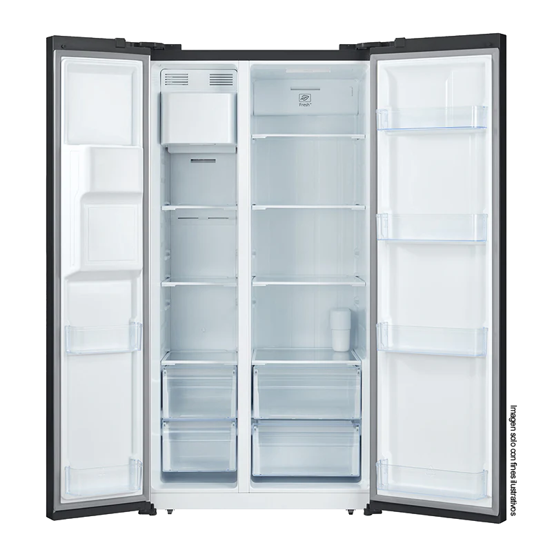 Refrigeradora y Congelador 20pc modelo BLACK-20CFAH Drija, acabado frontal espejo negro de fácil limpieza. 115V/60Hz - Image 2