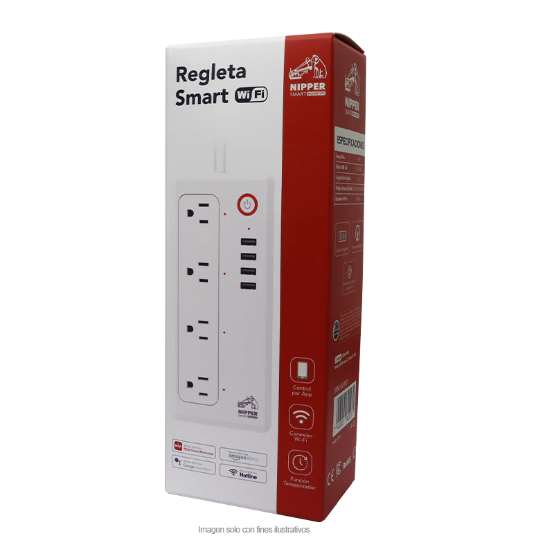 Regleta Smart Wi-Fi RLSM31 RCA, protección de voltaje y cortocircuito - Image 2