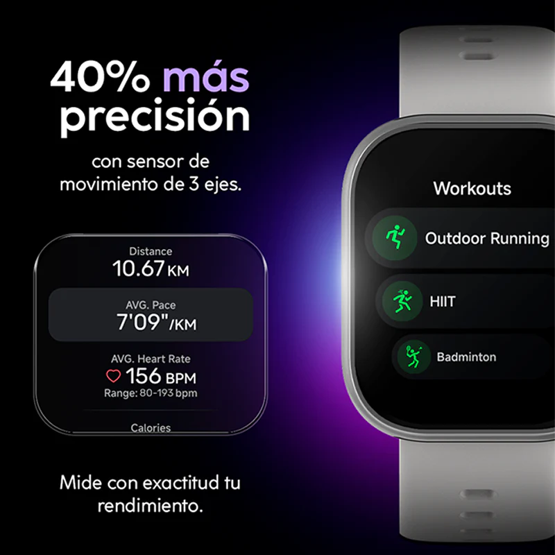 Reloj inteligente, 1.85”, VIVA Gen2, Cubitt, Bluetooth 3ATM, azul - Image 3