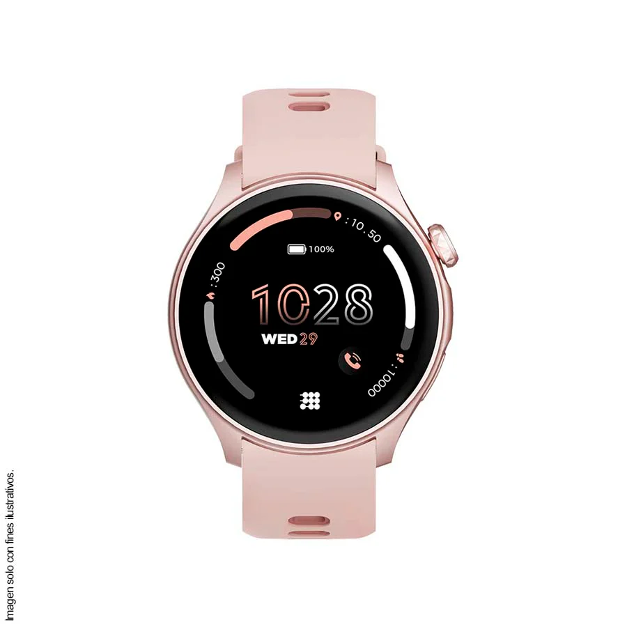 Smartwatch, 1.43”, CT-AURA2-5, Cubitt, Bluetooth 5.3 AMOLED con llamadas, rosado gold