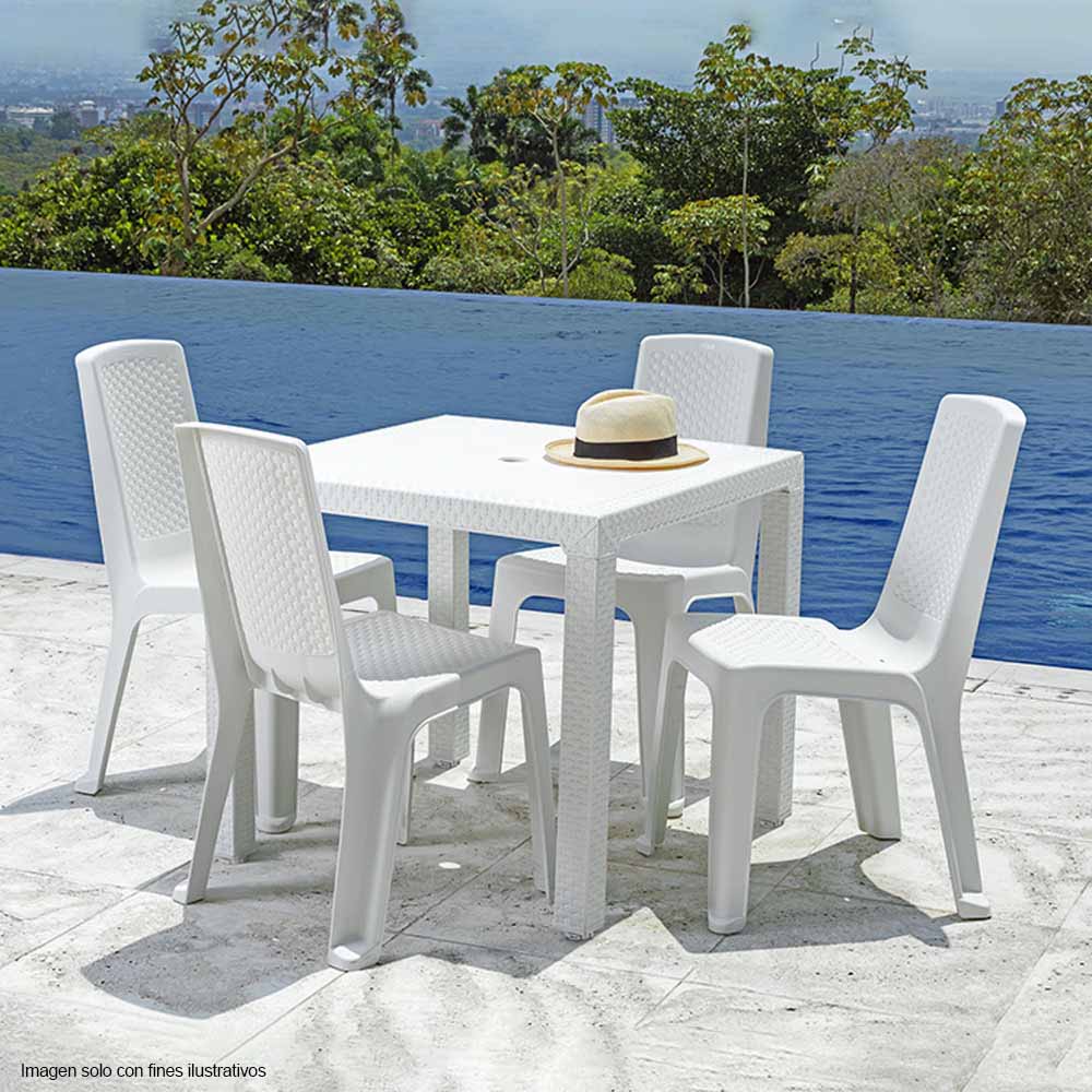 Silla eterna sin brazo 12455-XP Rimax color blanco arena - Image 4