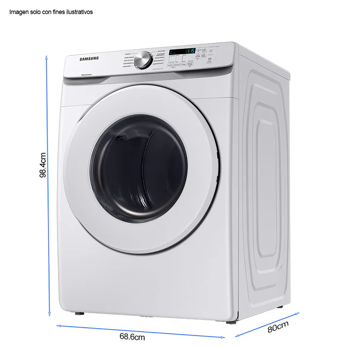 Secadora gas 20kg Samsung DV20T6000PW/AP blanco sensor dry smart check - Image 4