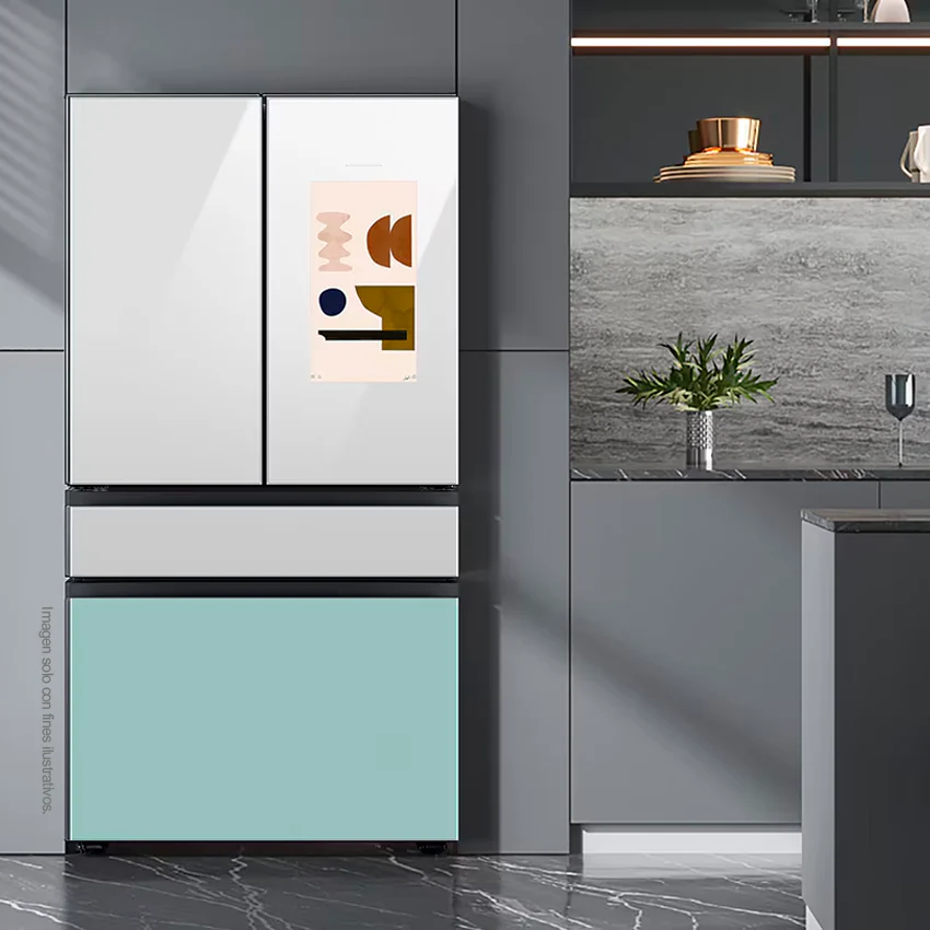 Refrigeradora Bespoke Family HUB 29pc, RF29BB8900JMAP Samsung, puertas francesas dobles, diseño elegante y único, dispensador interior jarra automática. - Image 6